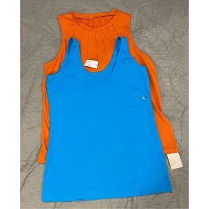 Bundle of 2 XL Tank Top Blue and Orange New